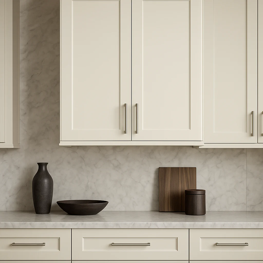 Hampton Bay Avondale 30 in. Ready to Assemble Plywood Shaker Wall Kitchen Cabinet in Antique White - Image 4
