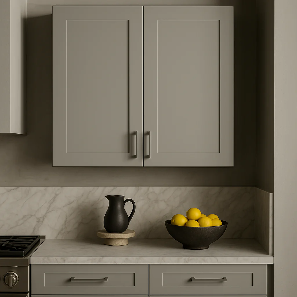 Hampton Bay Avondale 30 in. W x 12 in. D x 30 in. H Ready-to-Assemble Plywood Shaker Wall Kitchen Cabinet in Dove Gray - Image 2