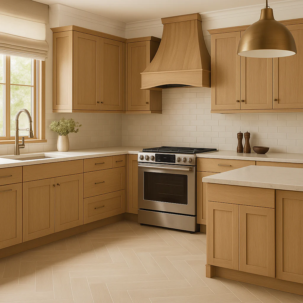 Hampton Bay Avondale 30 in. White Oak Shaker Base Kitchen Cabinet - Image 4