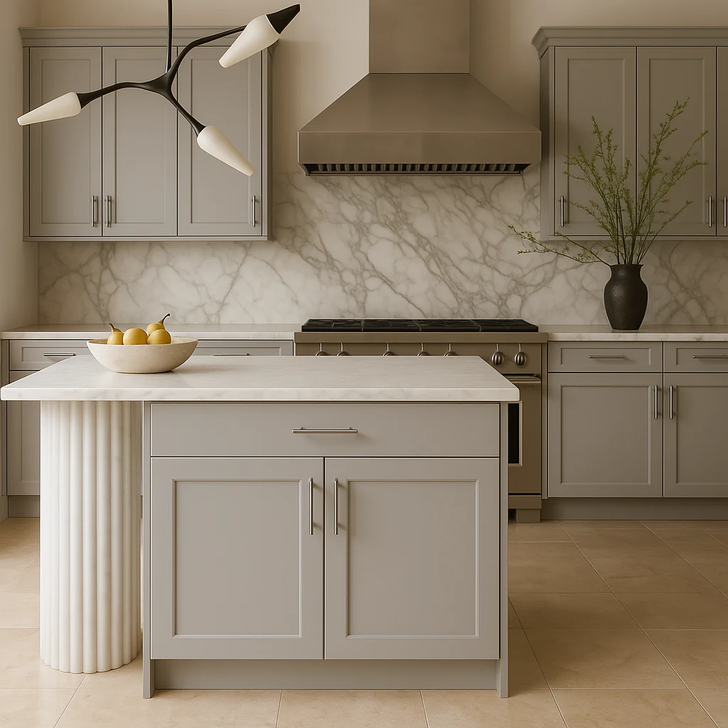 Hampton Bay Avondale 30-inch Dove Gray Shaker Base Kitchen Cabinet - Image 2