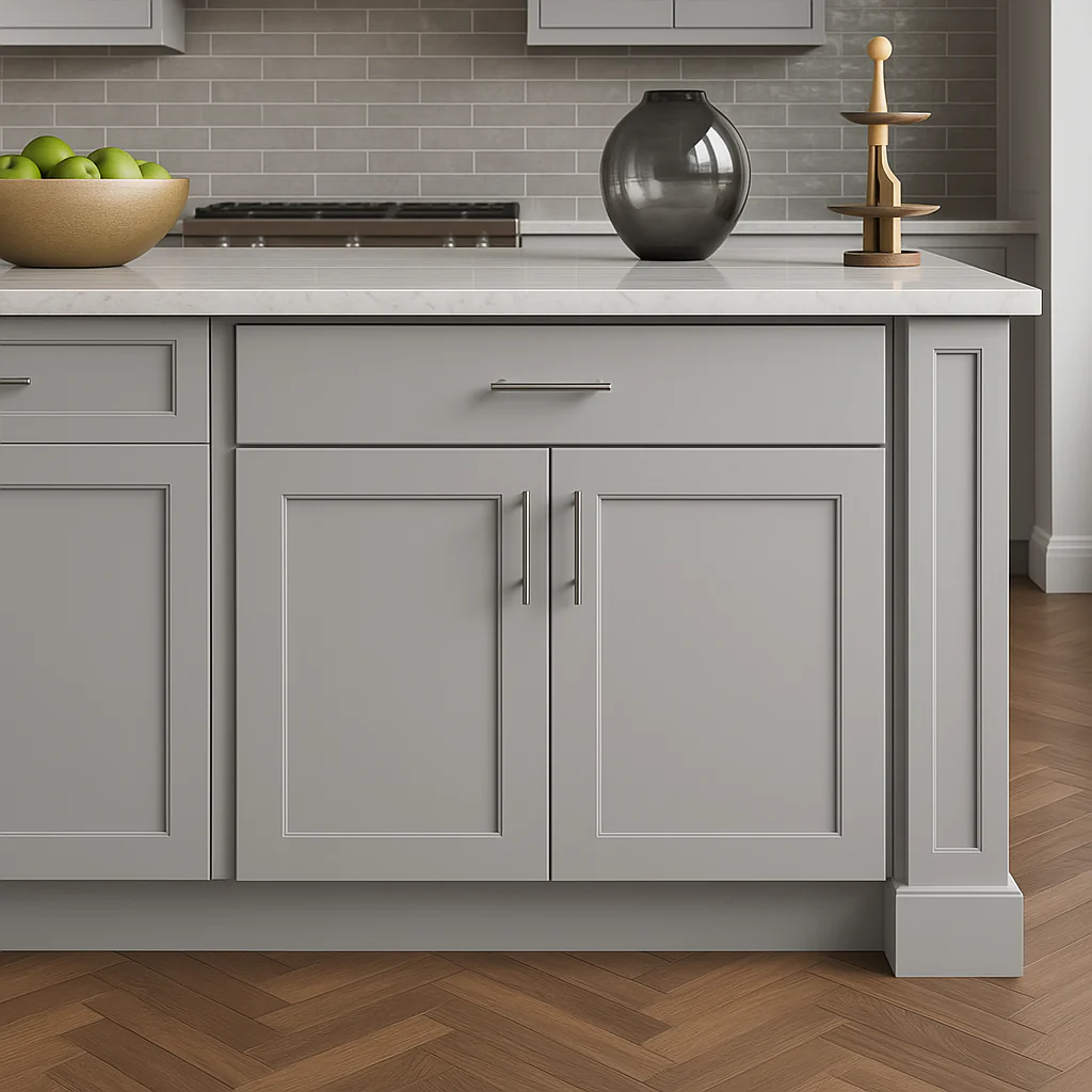 Hampton Bay Avondale 30-inch Dove Gray Shaker Base Kitchen Cabinet - Image 3