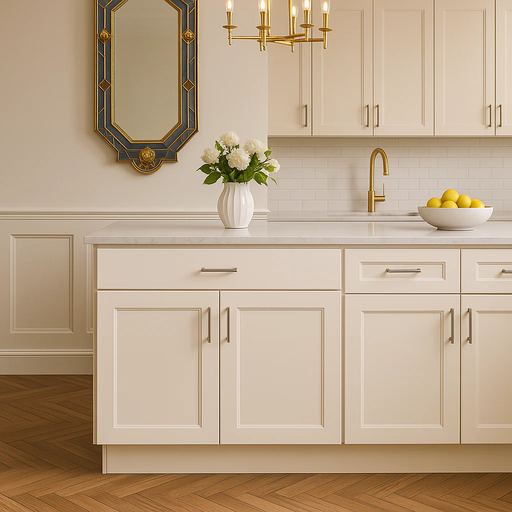 Hampton Bay Avondale 30-inch Shaker Base Kitchen Cabinet in Antique White - Image 3