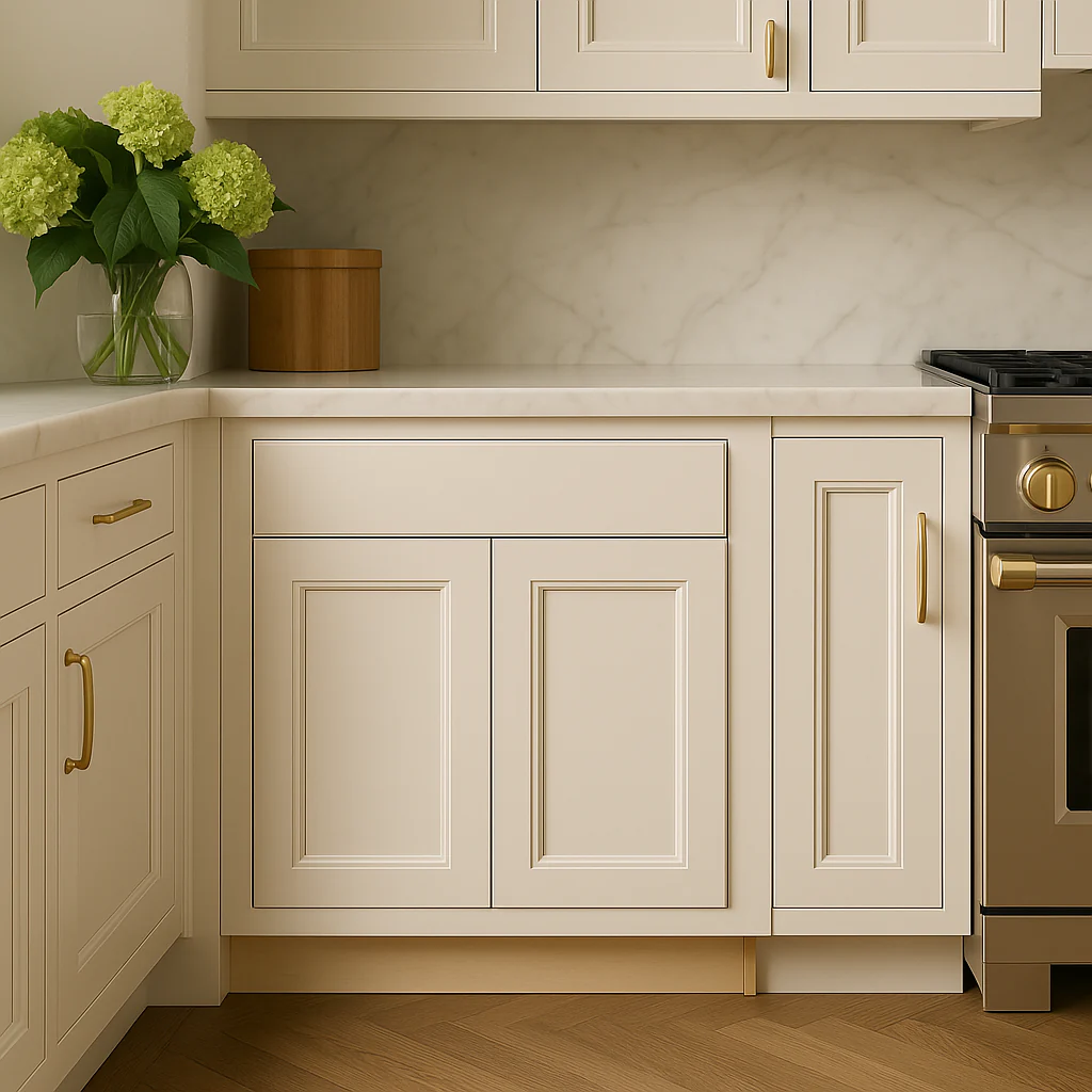 Hampton Bay Avondale 30-inch Shaker Base Kitchen Cabinet in Antique White - Image 4