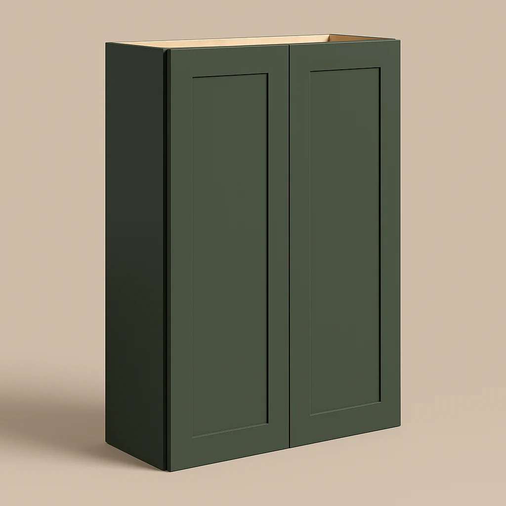 Hampton Bay Avondale 30" Shaker Wall Kitchen Cabinet in Fern Green