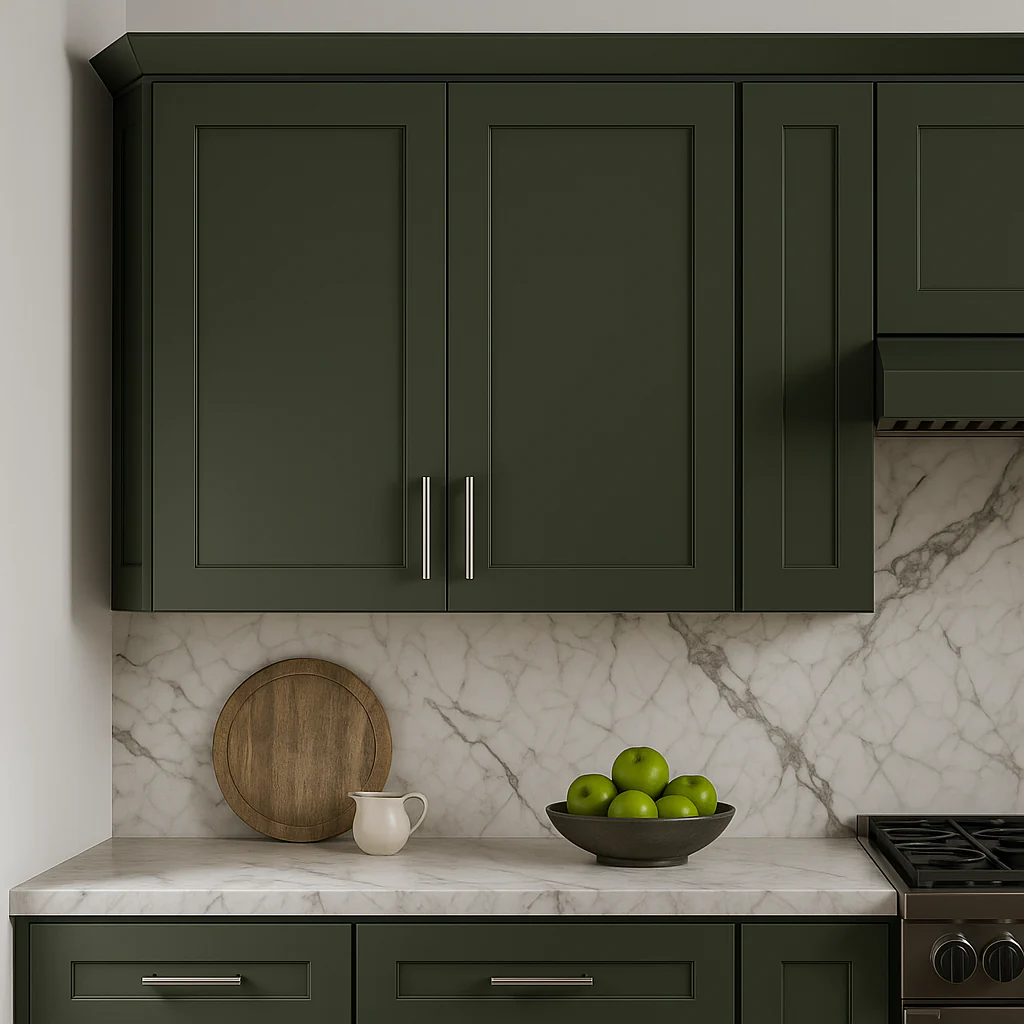 Hampton Bay Avondale 30" Shaker Wall Kitchen Cabinet in Fern Green - Image 7