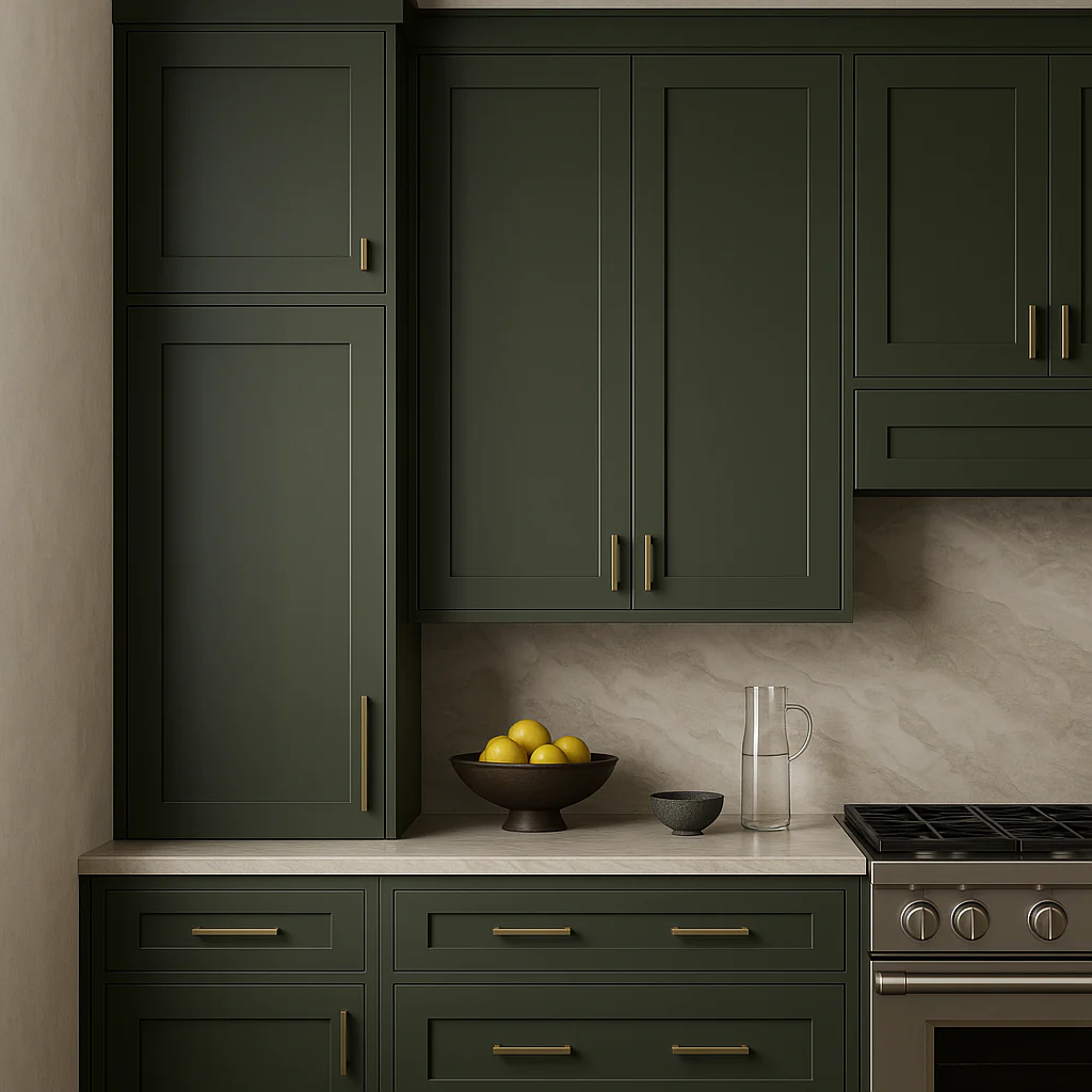 Hampton Bay Avondale 30" Shaker Wall Kitchen Cabinet in Fern Green - Image 8