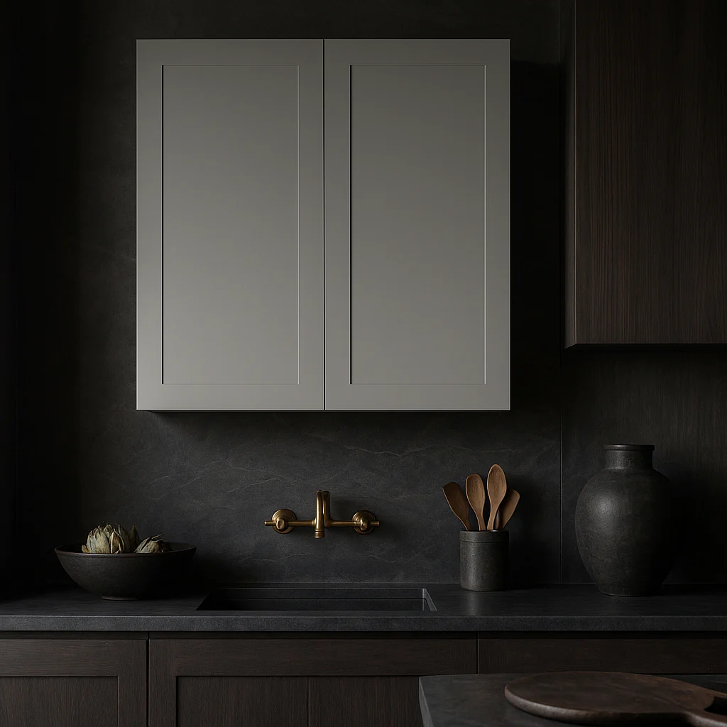 Hampton Bay Avondale 36" Dove Gray Shaker Wall Kitchen Cabinet - Image 2