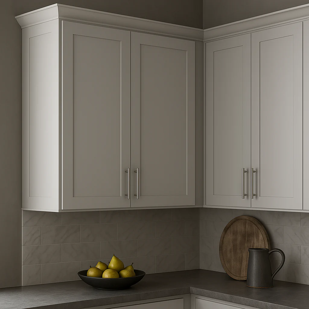 Hampton Bay Avondale 36" Dove Gray Shaker Wall Kitchen Cabinet - Image 4