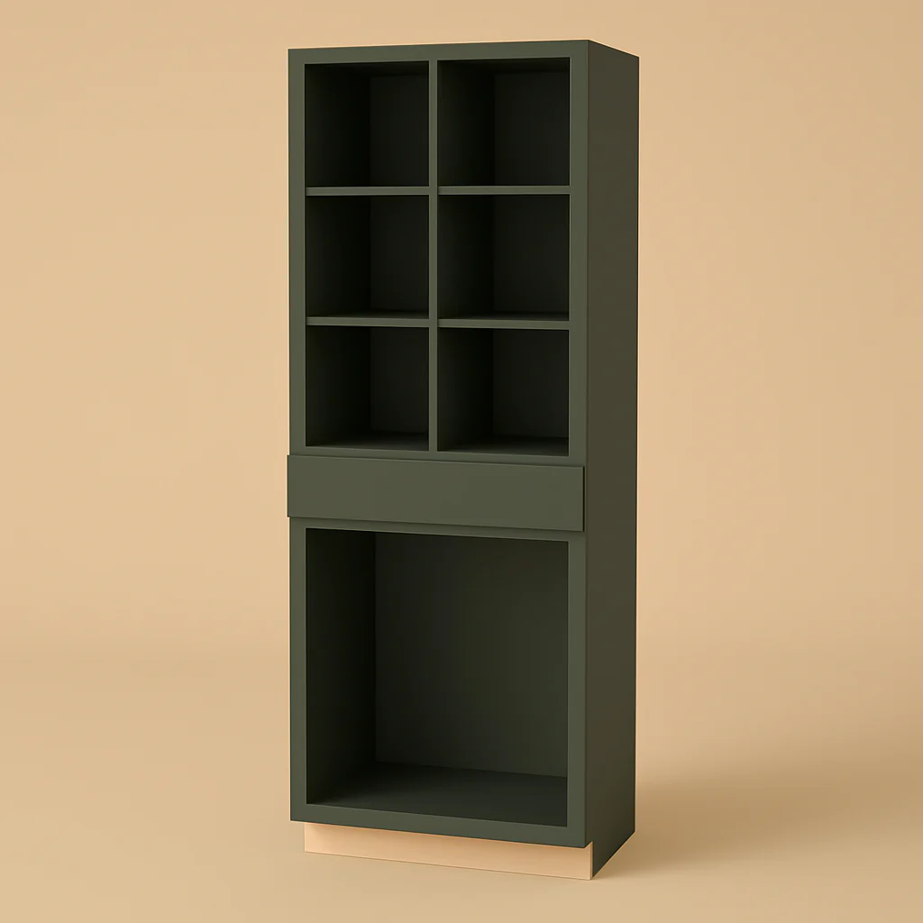 Hampton Bay Avondale 36" Fern Green Shaker Pantry Cabinet