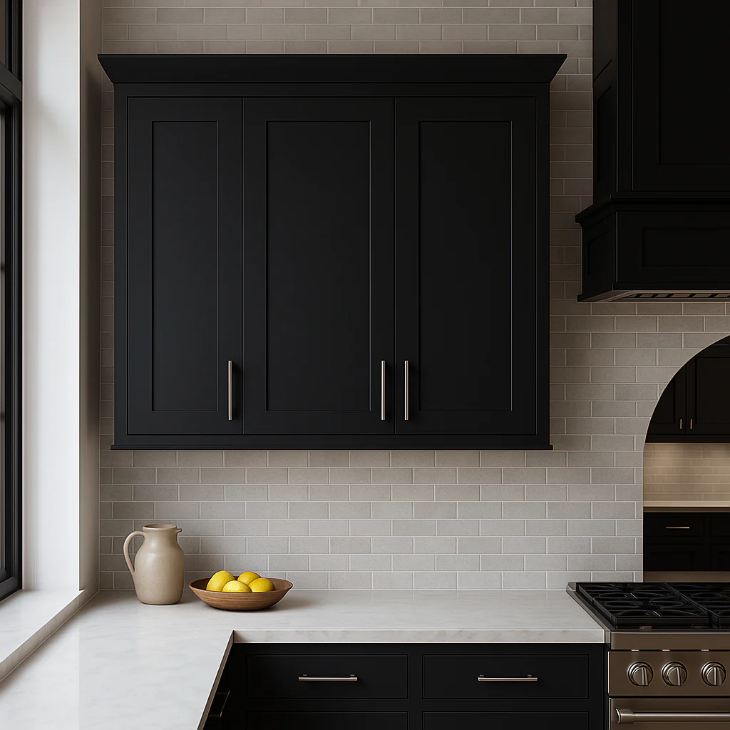 Hampton Bay Avondale 36 in. Shaker Wall Kitchen Cabinet in Raven Black - Image 3