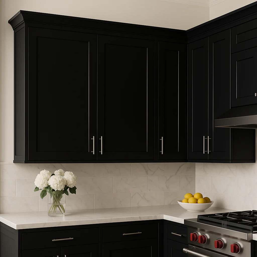 Hampton Bay Avondale 36 in. Shaker Wall Kitchen Cabinet in Raven Black - Image 4