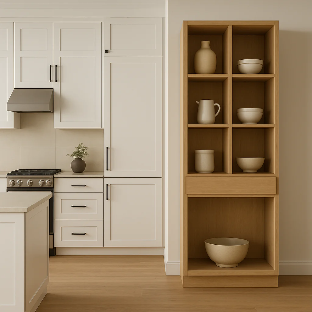 Hampton Bay Avondale 36 in. White Oak Shaker Pantry Cabinet - Image 3