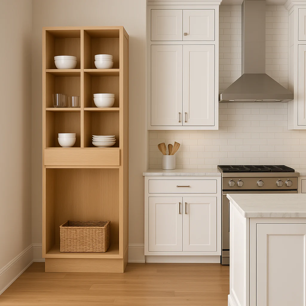 Hampton Bay Avondale 36 in. White Oak Shaker Pantry Cabinet - Image 4