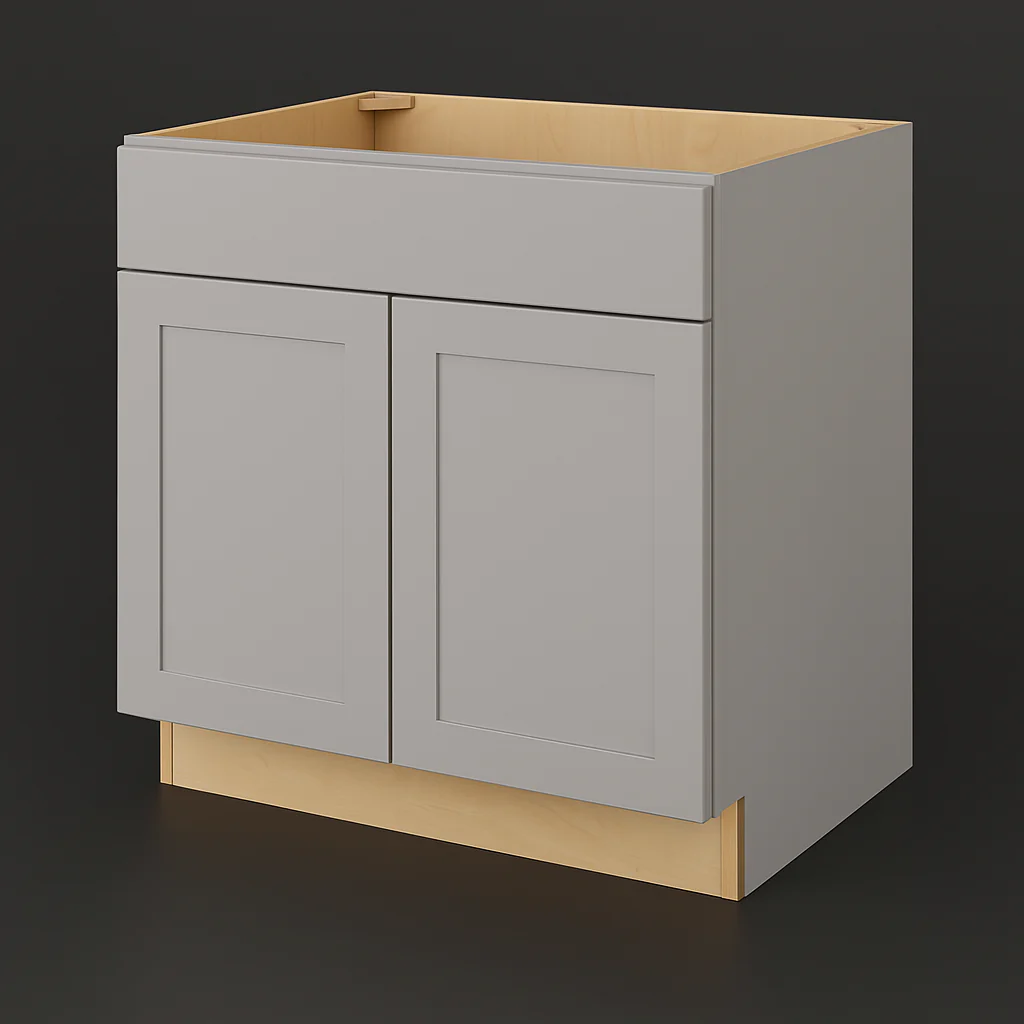 Hampton Bay Avondale 36-inch Dove Gray Shaker Base Kitchen Cabinet