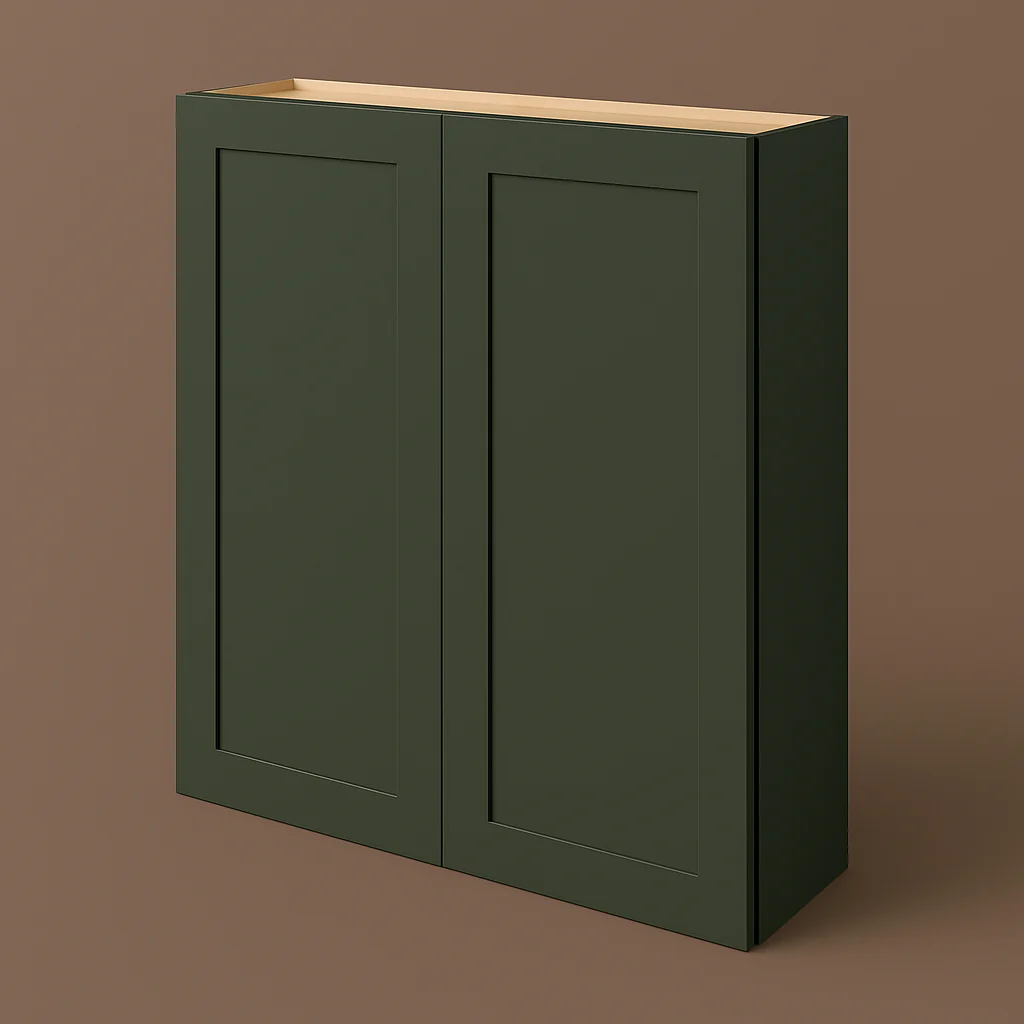Hampton Bay Avondale 36-inch Fern Green Shaker Wall Kitchen Cabinet