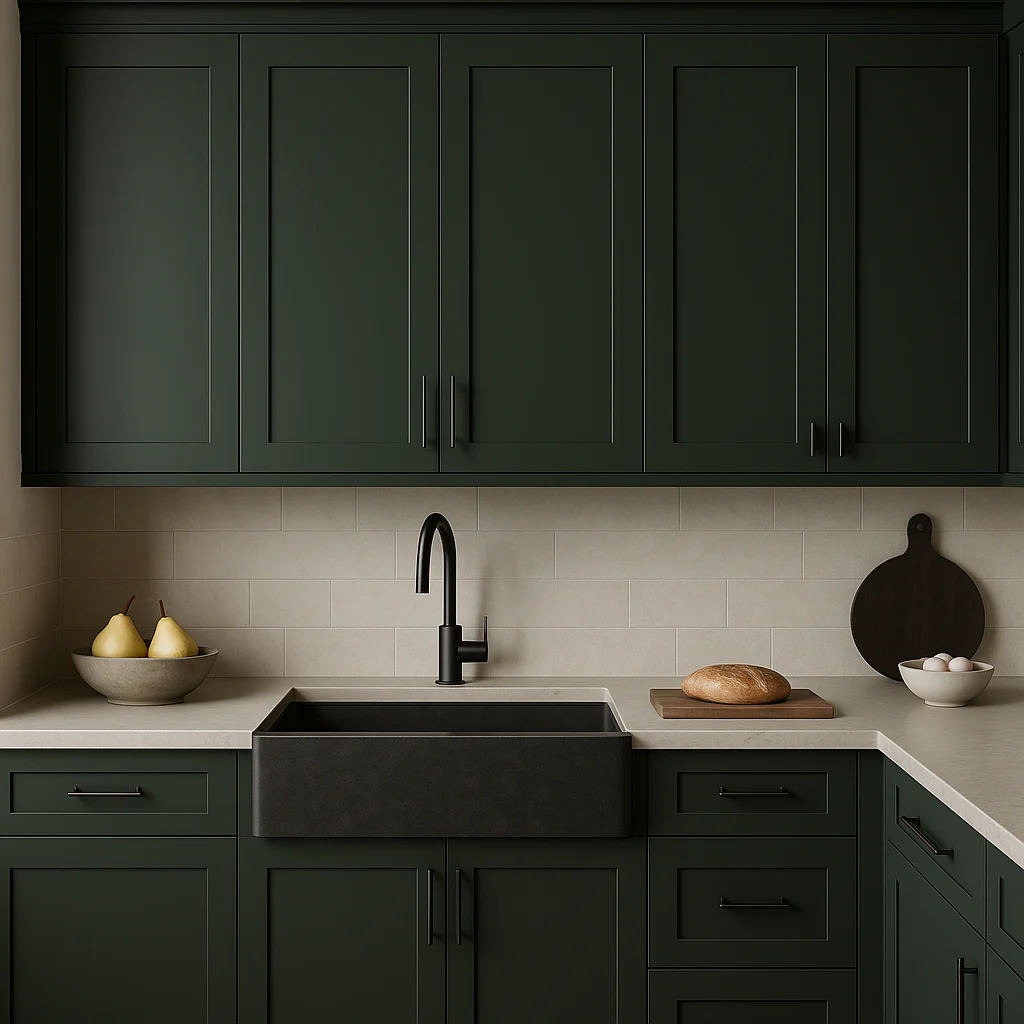Hampton Bay Avondale 36-inch Fern Green Shaker Wall Kitchen Cabinet - Image 2