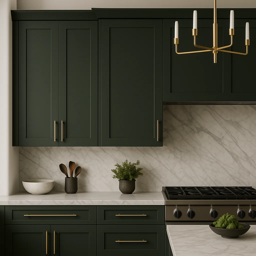 Hampton Bay Avondale 36-inch Fern Green Shaker Wall Kitchen Cabinet - Image 3