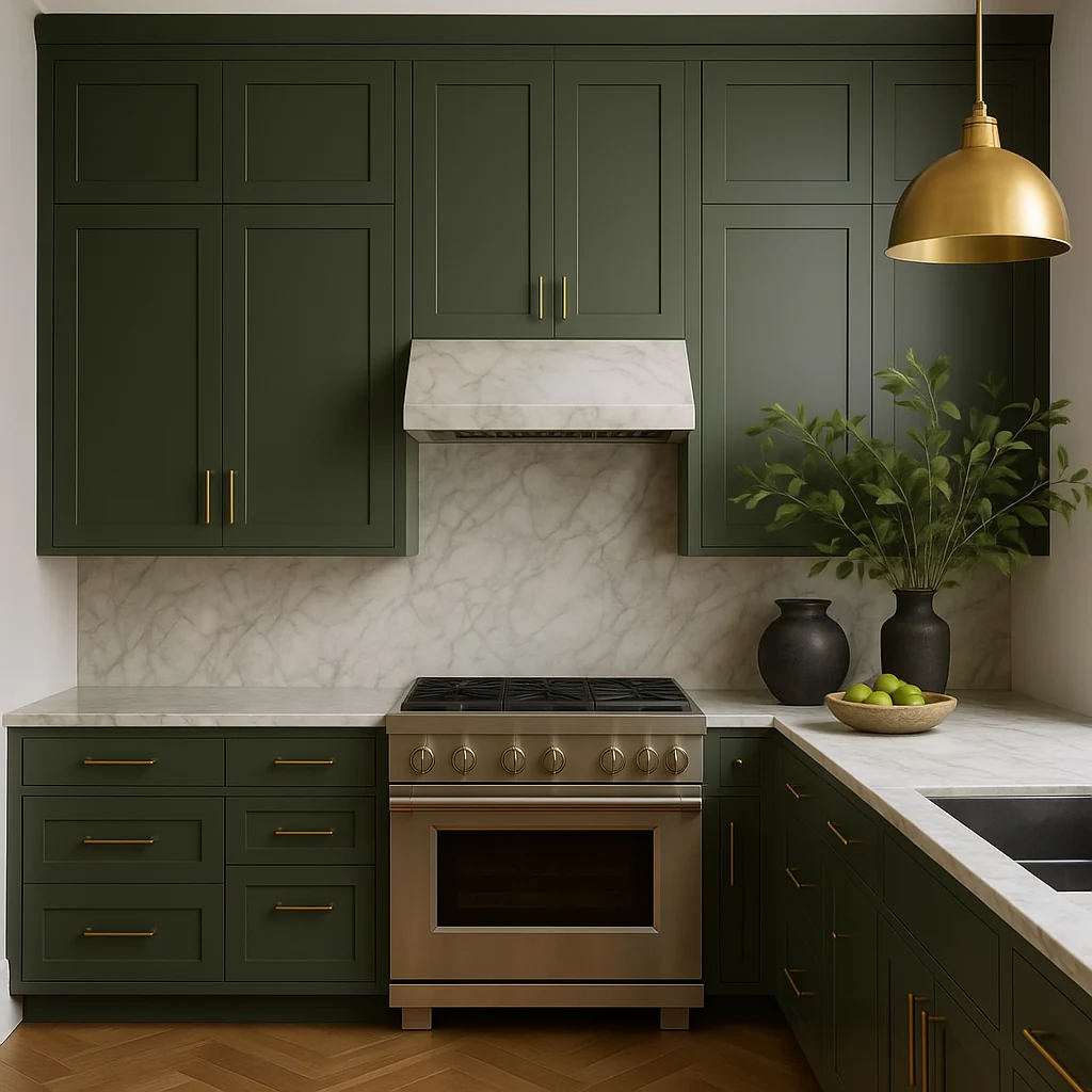 Hampton Bay Avondale 36-inch Fern Green Shaker Wall Kitchen Cabinet - Image 4