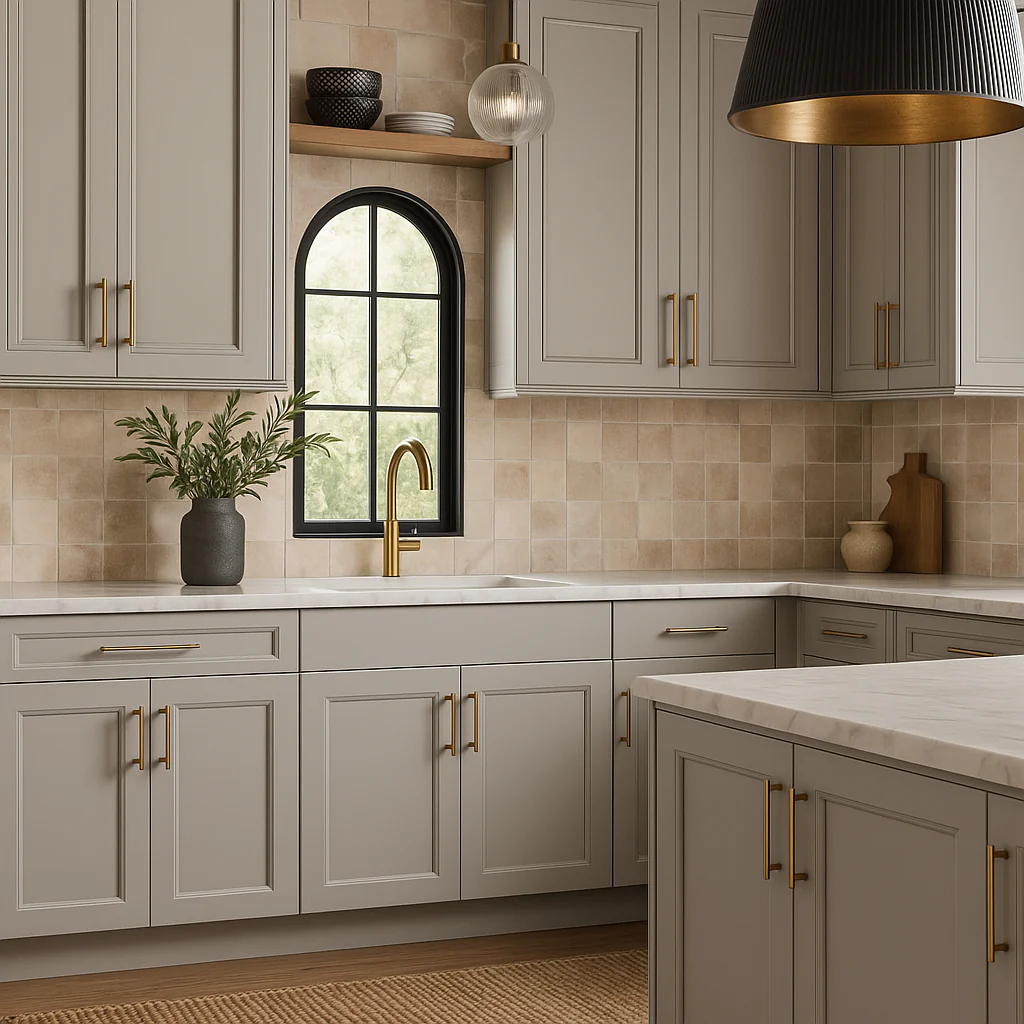 Hampton Bay Avondale 36" Shaker Sink Base Cabinet in Dove Gray - Image 2