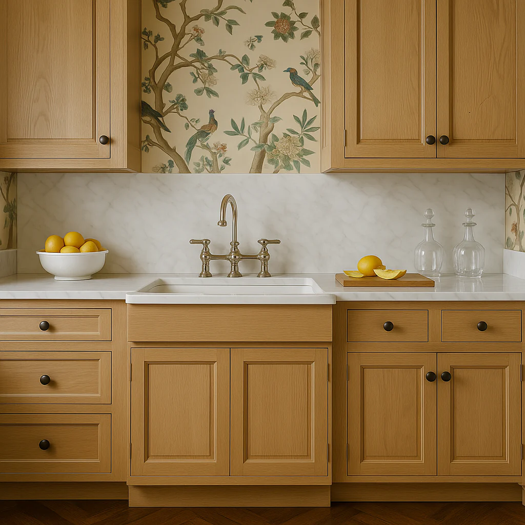 Hampton Bay Avondale 36" White Oak Shaker Sink Base Cabinet - Image 4
