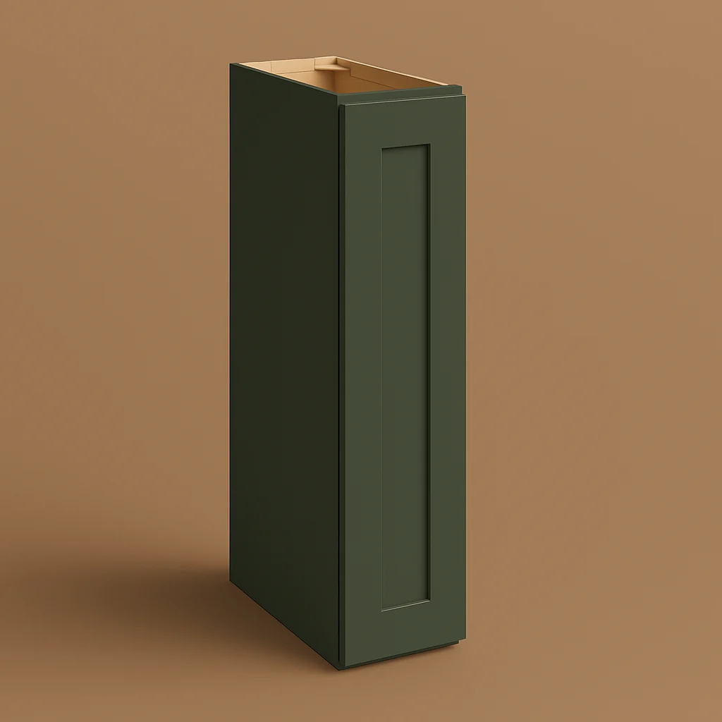 Hampton Bay Avondale 9 in. W x 12 in. D x 36 in. H Ready to Assemble Plywood Shaker Wall Kitchen Cabinet in Fern Green