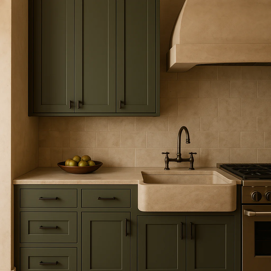 Hampton Bay Avondale 9 in. W x 12 in. D x 36 in. H Ready to Assemble Plywood Shaker Wall Kitchen Cabinet in Fern Green - Image 3