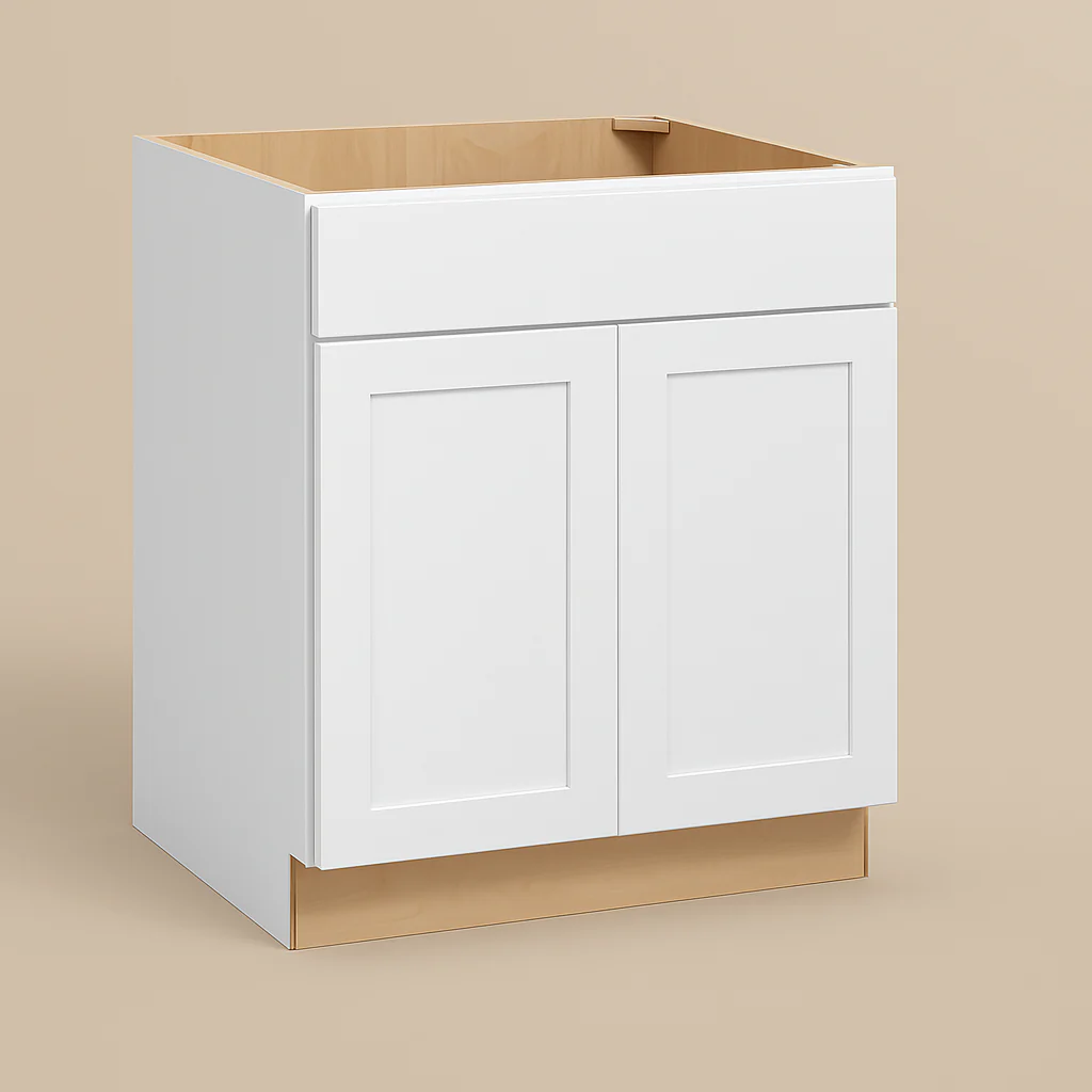 Hampton Bay Avondale ADA Sink Base Kitchen Cabinet, Alpine White