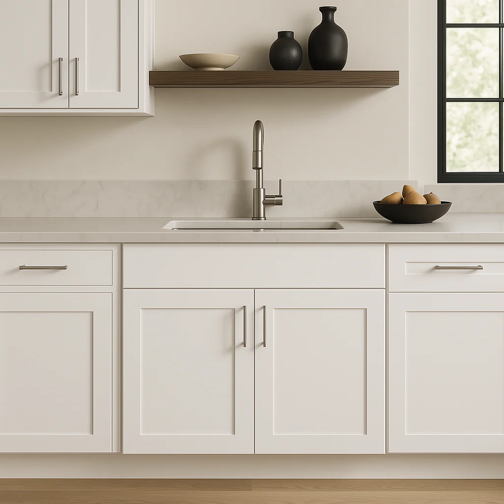 Hampton Bay Avondale ADA Sink Base Kitchen Cabinet, Alpine White - Image 2