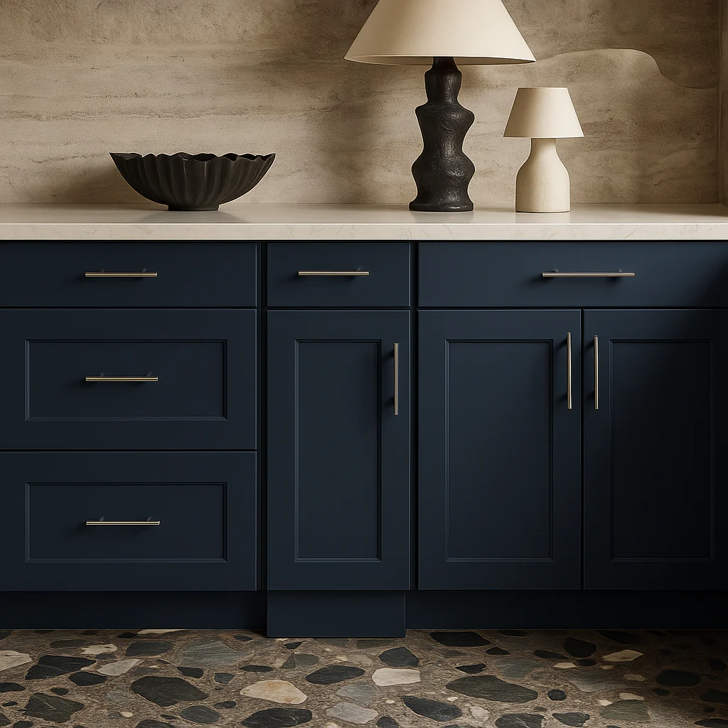 Hampton Bay Avondale Ink Blue Shaker Base Kitchen Cabinet - 12x24x34.5 in. - Image 2