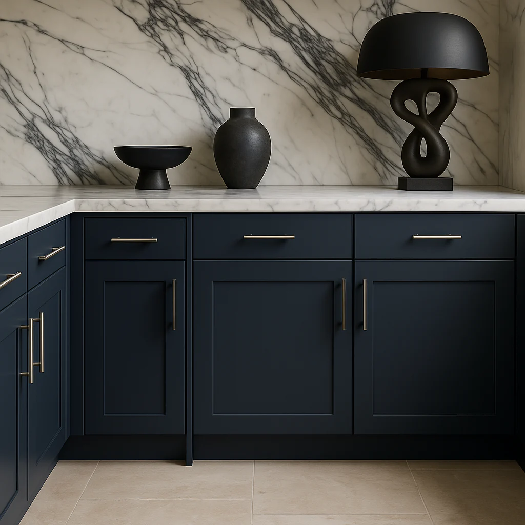 Hampton Bay Avondale Ink Blue Shaker Base Kitchen Cabinet - 12x24x34.5 in. - Image 3