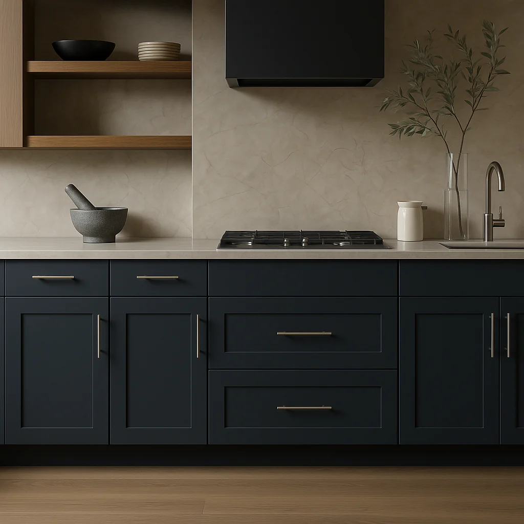 Hampton Bay Avondale Ink Blue Shaker Base Kitchen Cabinet - 15 in. W x 24 in. D x 34.5 in. H - Image 2