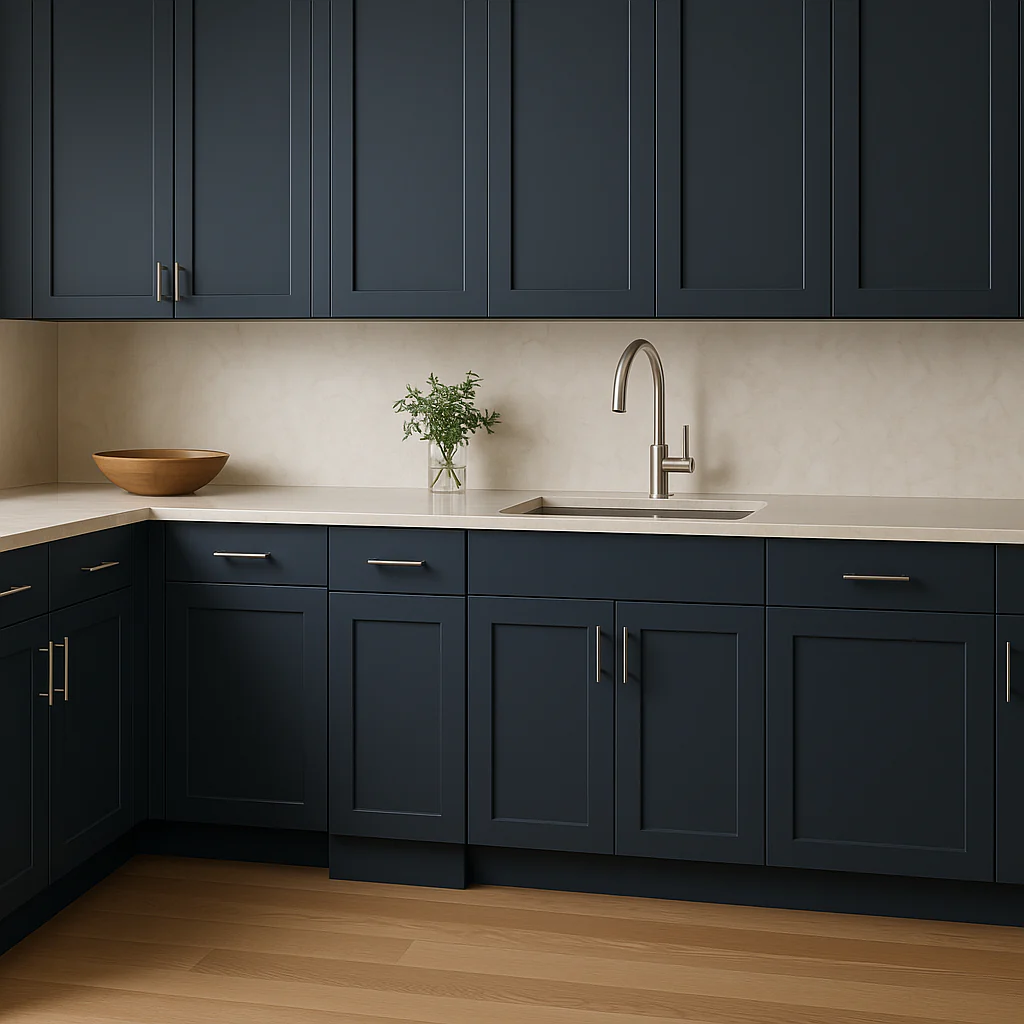 Hampton Bay Avondale Ink Blue Shaker Base Kitchen Cabinet - 15 in. W x 24 in. D x 34.5 in. H - Image 4