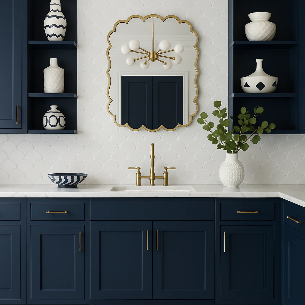 Hampton Bay Avondale Ink Blue Shaker Sink Base Cabinet, 30 in. W x 24 in. D x 34.5 in. H - Image 4