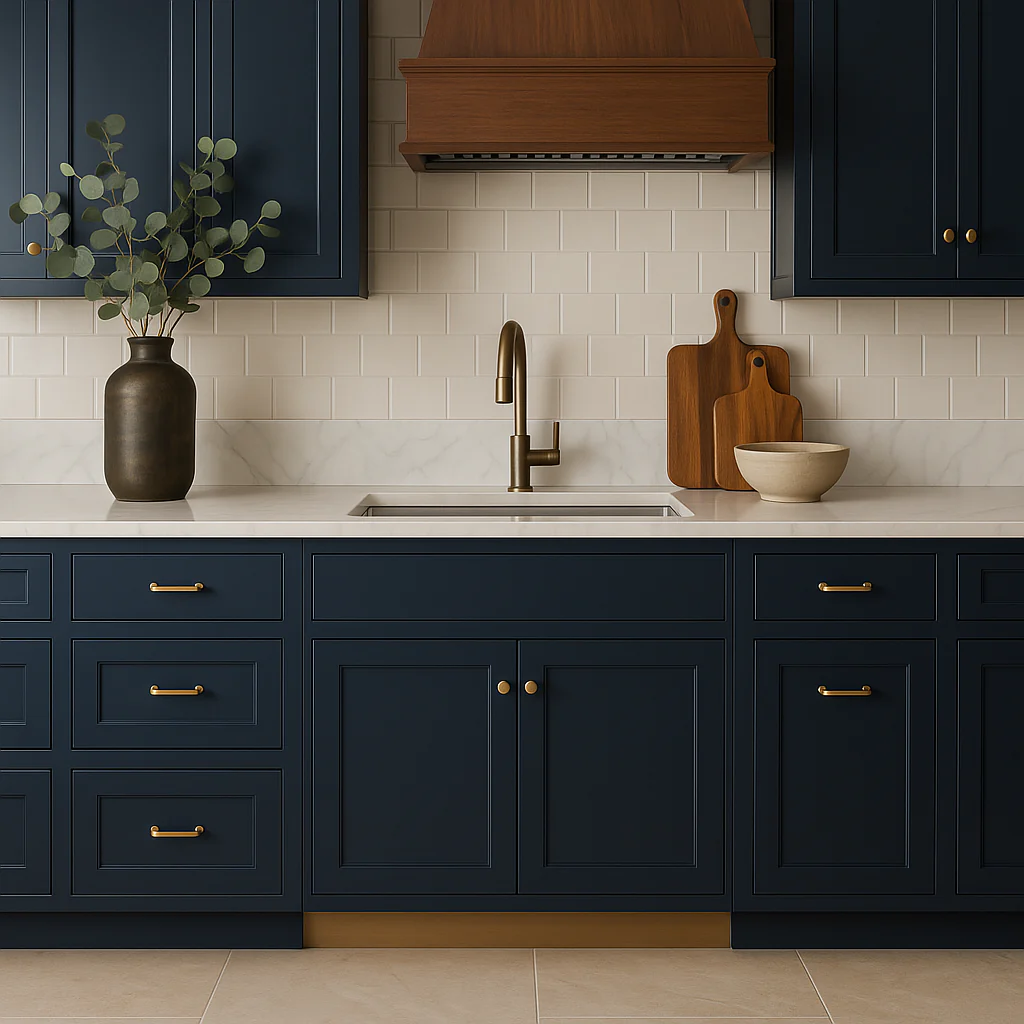 Hampton Bay Avondale Ink Blue Shaker Sink Base Cabinet, 36 in. - Image 3