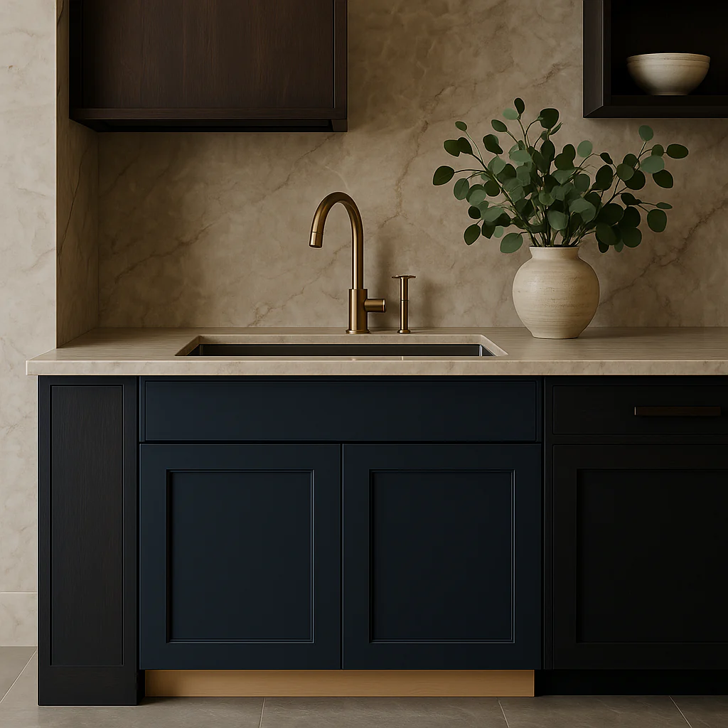 Hampton Bay Avondale Ink Blue Shaker Sink Base Cabinet, 36 in. - Image 2