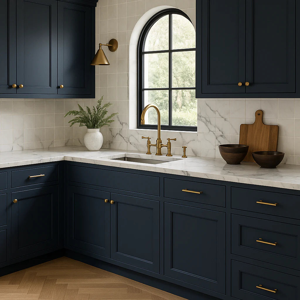 Hampton Bay Avondale Ink Blue Shaker Sink Base Cabinet, 36 in. - Image 4