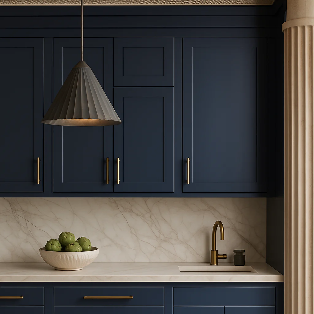 Hampton Bay Avondale Ink Blue Shaker Wall Kitchen Cabinet - 18x12x30 - Image 3