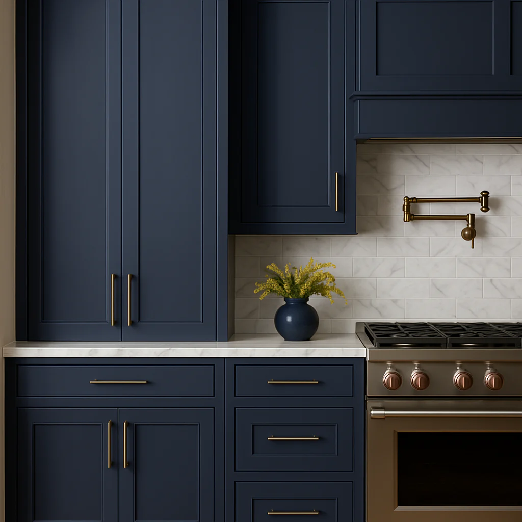 Hampton Bay Avondale Ink Blue Shaker Wall Kitchen Cabinet - 18x12x36 - Image 4