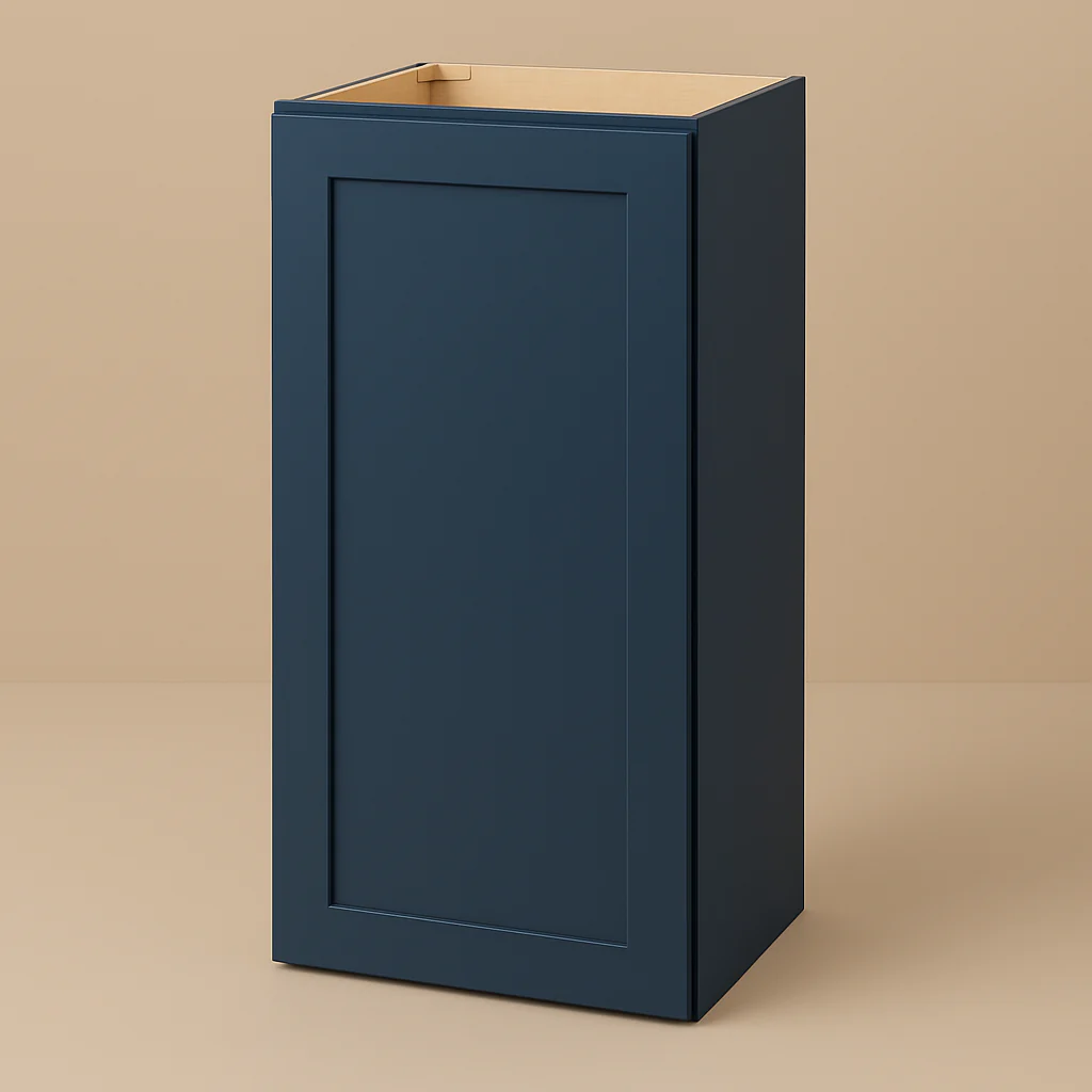 Hampton Bay Avondale Ink Blue Shaker Wall Kitchen Cabinet - 18x12x36