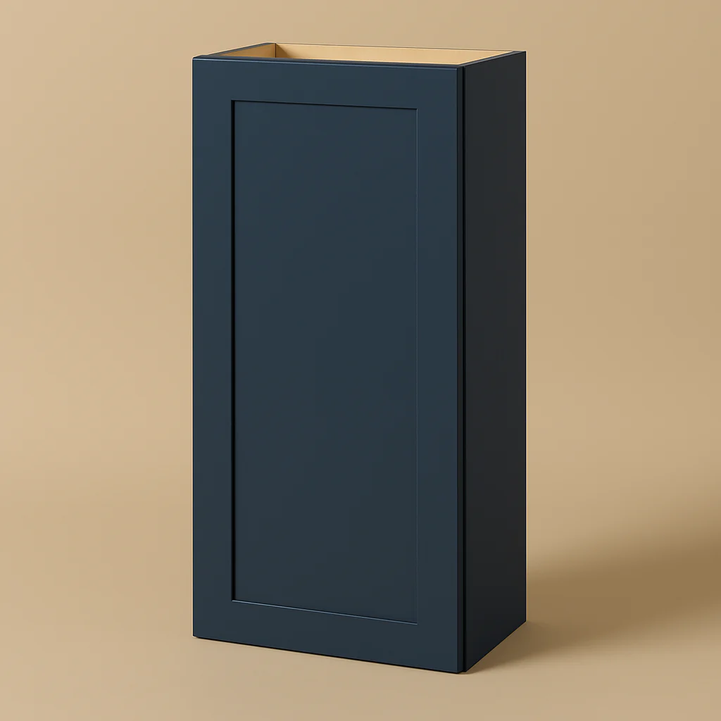 Hampton Bay Avondale Ink Blue Shaker Wall Kitchen Cabinet - 18x12x42
