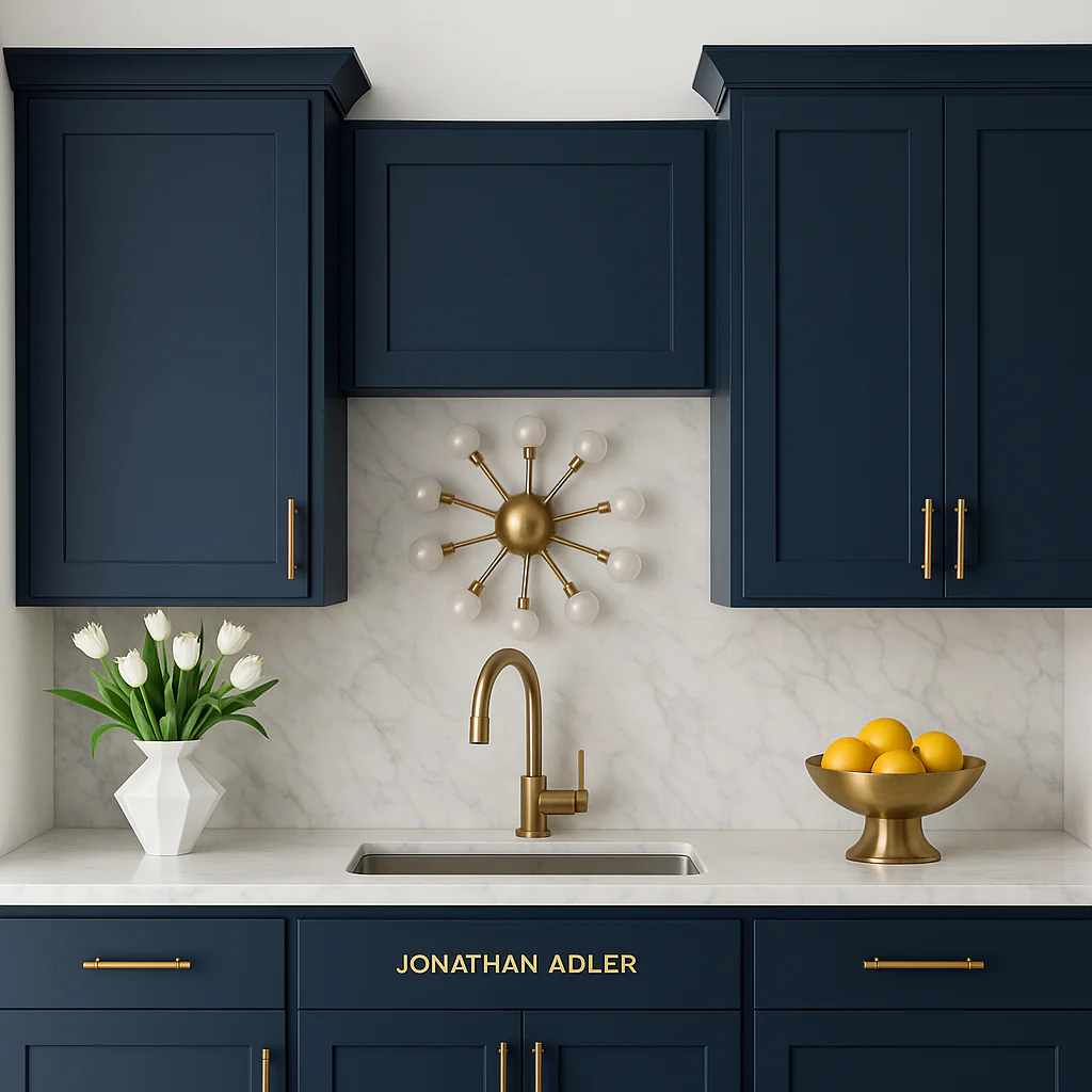 Hampton Bay Avondale Ink Blue Shaker Wall Kitchen Cabinet - 24x12x42 - Image 4