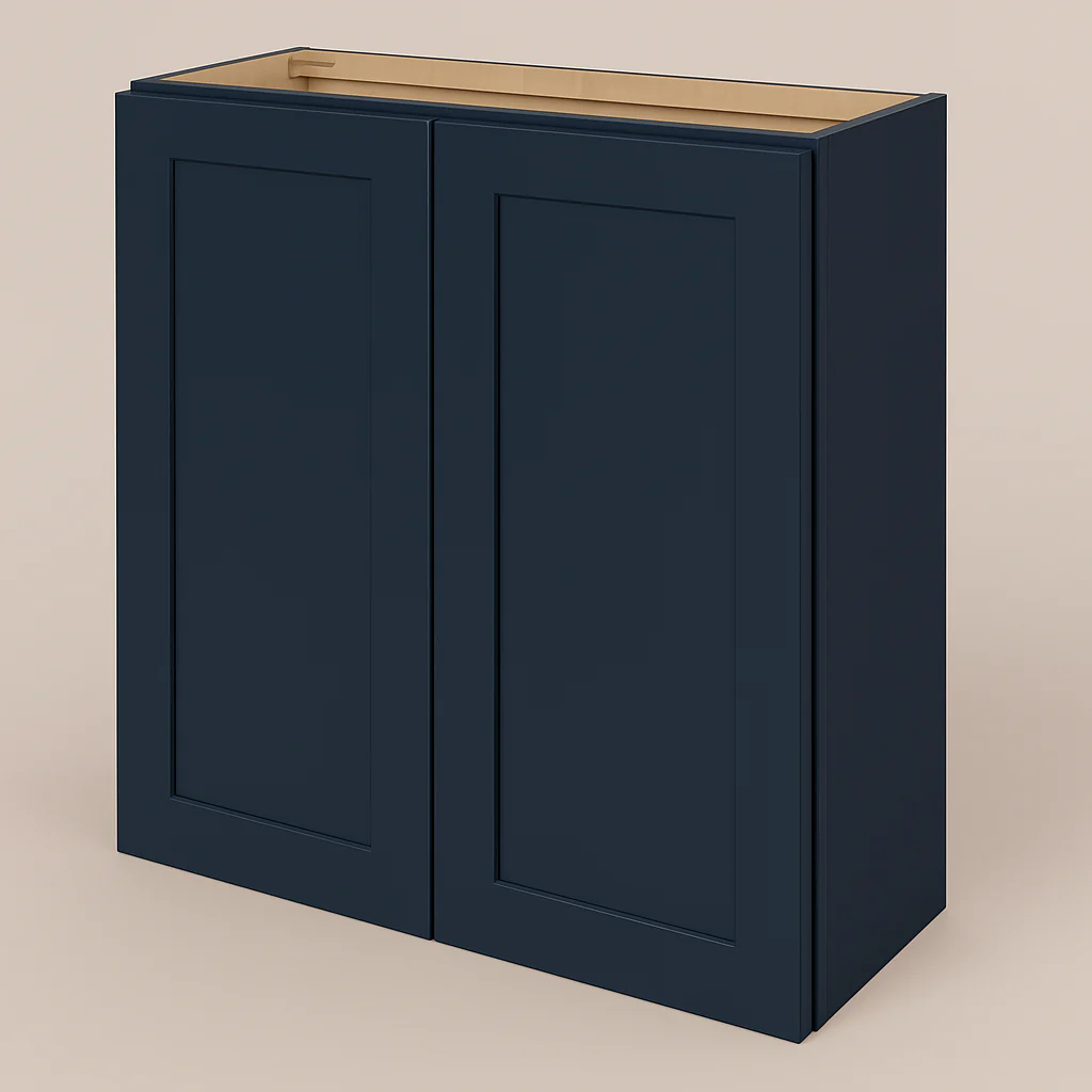 Hampton Bay Avondale Ink Blue Shaker Wall Kitchen Cabinet, 36x12x30 Inches