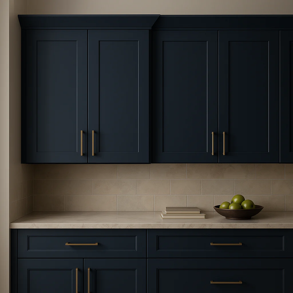Hampton Bay Avondale Ink Blue Shaker Wall Kitchen Cabinet, 36x12x30 Inches - Image 3