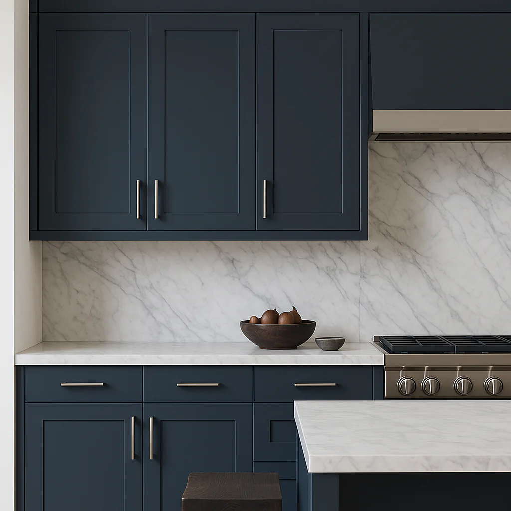 Hampton Bay Avondale Ink Blue Shaker Wall Kitchen Cabinet - 36x12x42 - Image 3