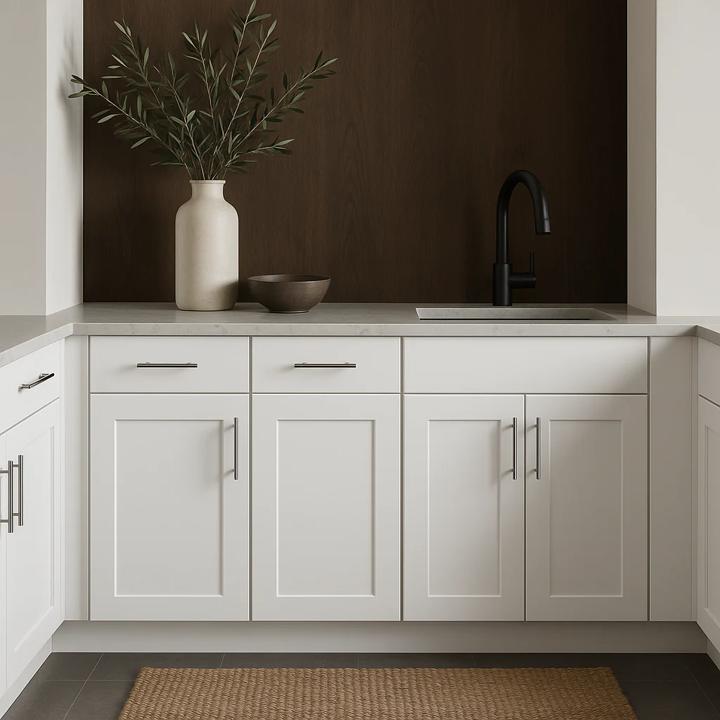 Hampton Bay Avondale Ready to Assemble Plywood Shaker Base Kitchen Cabinet in Alpine White - Image 2