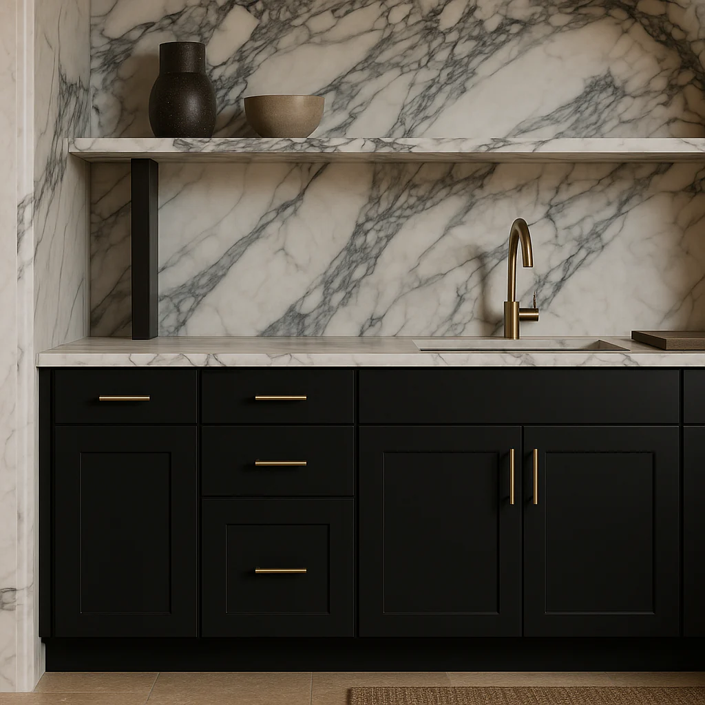 Hampton Bay Avondale Ready to Assemble Plywood Shaker Base Kitchen Cabinet in Raven Black - Image 4