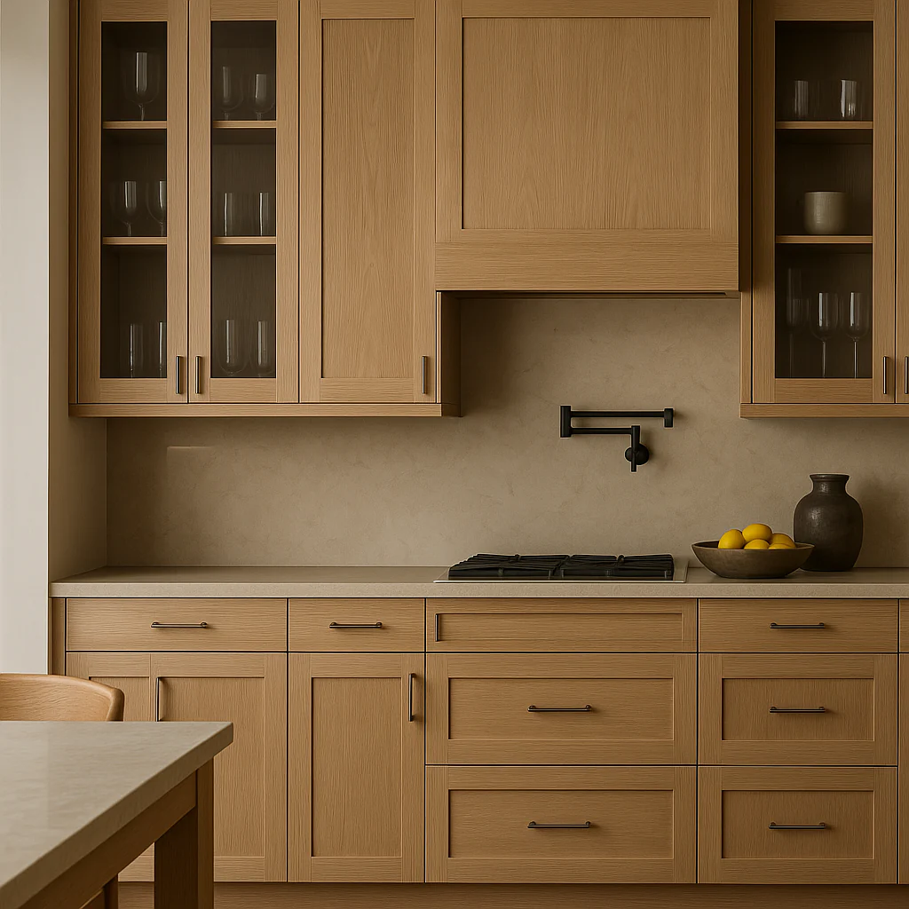 Hampton Bay Avondale Ready to Assemble Plywood Shaker Wall Kitchen Cabinet in White Oak - Image 3