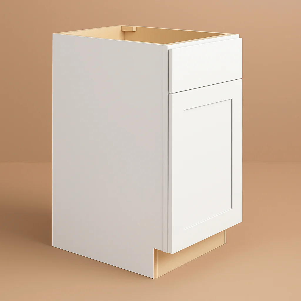 Hampton Bay Avondale Shaker Base Kitchen Cabinet, 21 in. W x 24 in. D x 34.5 in. H, Alpine White