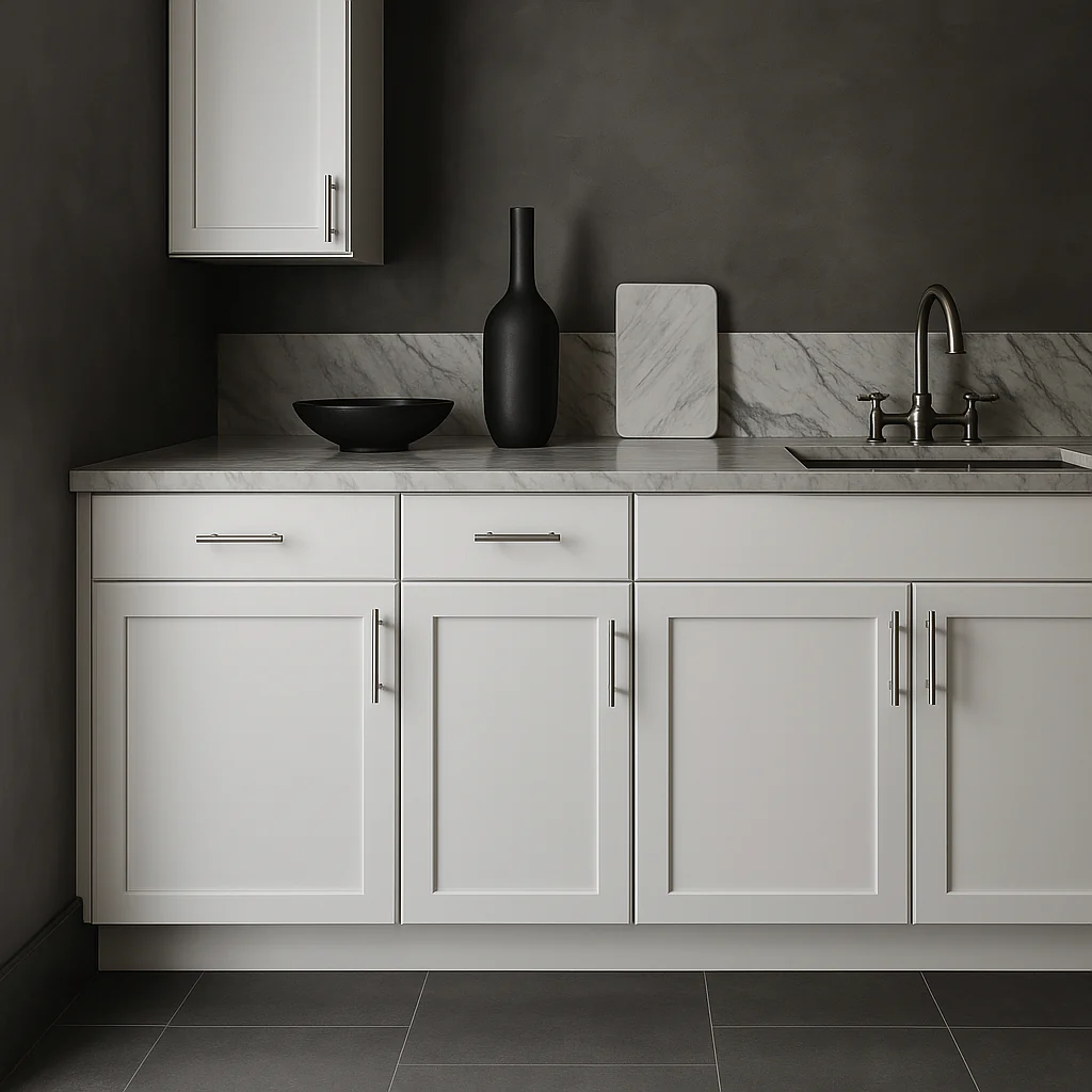 Hampton Bay Avondale Shaker Base Kitchen Cabinet in Alpine White - Image 4