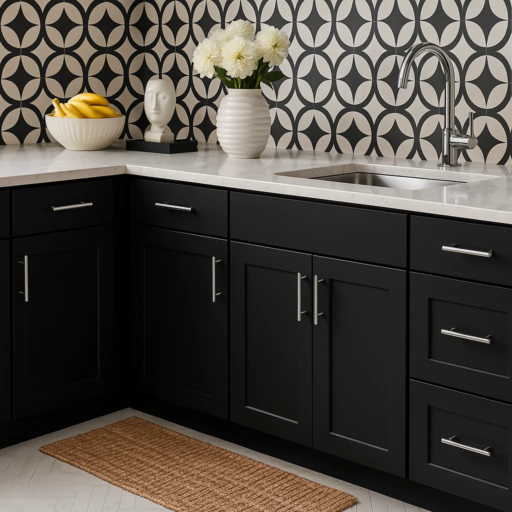 Hampton Bay Avondale Shaker Base Kitchen Cabinet in Raven Black - Image 4